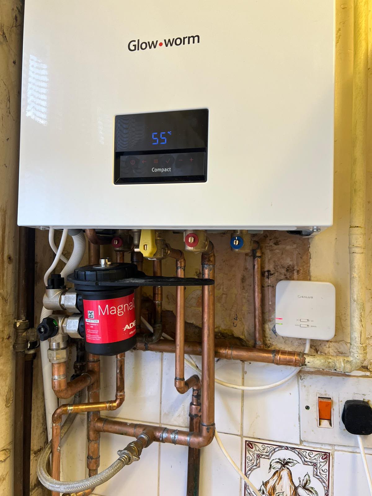 A new Glow-worm combi boiler installed by 24/7 Imperial Home